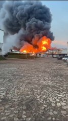 Un incendio de gran magnitud se registra este domingo en la zona de Maka’i, Luque.