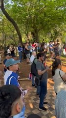 Marcha “Gen Z”: manifestantes llegan con gritos de “Paraguay”
