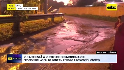 Ñemby: lamentable estado de calle a pocos kilómetros del centro