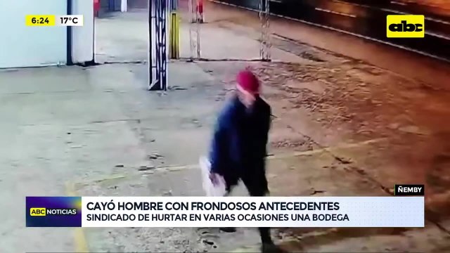 Ñemby: hombre con varios antecedentes cayó por robar constantemente en una bodega