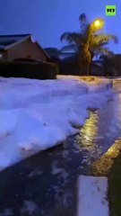 VIDEO: Pretoria se viste de invierno extremo en pleno verano de Sudáfrica