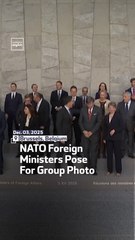 NATO Foreign Ministers Pose For Group Photo