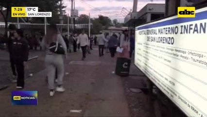 Hospital de Calle'i: largas filas para acceder a exámenes de laboratorio