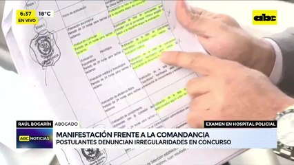 Postulantes para vacancias en la sanidad policial se manifestaron frente a la Comandancia