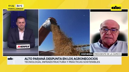 ABC Negocios - Alto Paraná se destaca en los agronegocios - Entrevista a José Berea, presidente de Capeco