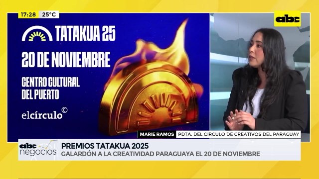 ABC Negocios: Premios Tatakua 2025 - Entrevista a Marie Ramos, presidenta del Círculo de Creativos del Paraguay