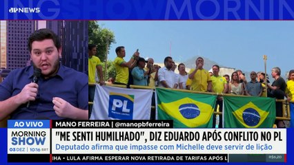 Eduardo Bolsonaro manda RECADO à Michelle sobre acordo do PL: “ME SENTI HUMILHADO”