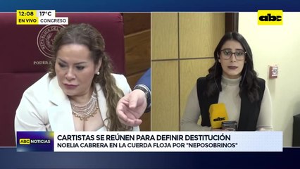 Neposobrinos: cartismo aún no define si respaldará a Noelia Cabrera