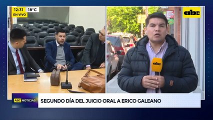 Defensa de Erico Galeano pidió lectura íntegra de resolución que elevó el caso a juicio