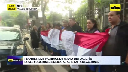 Víctimas de la “mafia de los pagarés” se movilizan y exigen soluciones a la Corte Suprema