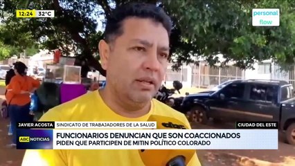 Funcionarios de salud denuncian presiones para participar de mitines políticos en Ciudad del Este