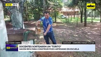Caaguazú: escuela rural rifa un toro para construir su propio pozo artesiano