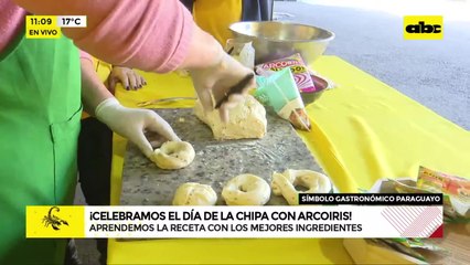 En el Día de la Chipa no podía faltar el "chipa apo" de la mano de Arcoiris