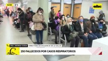 Mayoría de fallecidos por cuadros respiratorios no estaban vacunados
