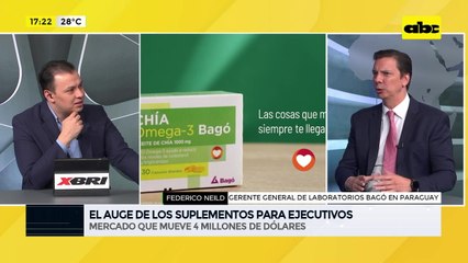 ABC Negocios: El auge de los suplementos nutricionales - Entrevista a Federico Neild, gerente general de Laboratorios Bagó en Paraguay