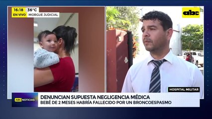 Bebé de dos meses murió en el Hospital Militar y familiares denuncian negligencia