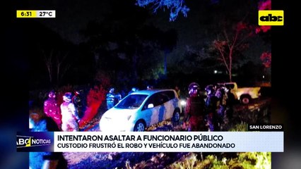 Asaltantes abordaron a un funcionario público, pero su custodio reaccionó y frustró el robo
