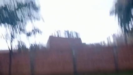 Temporal con vientos fuertes, granizos y lluvias azota Santa Rosa del Aguaray