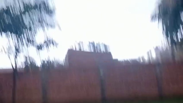 Temporal con vientos fuertes, granizos y lluvias azota Santa Rosa del Aguaray