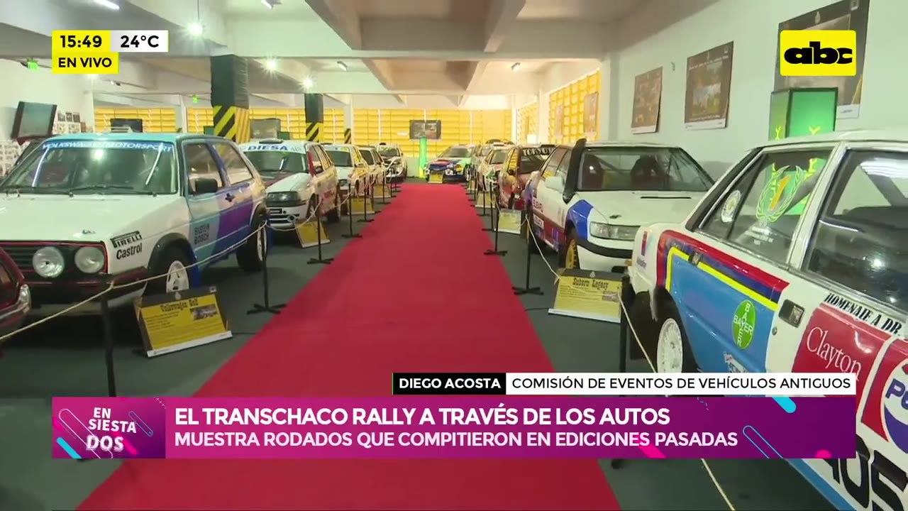 Exposición temporal de autos históricos en el Touring y Automóvil Club Paraguayo