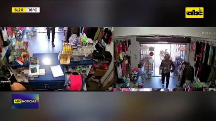 “Gracias por colaborar”: violento robo quedó grabado en cámaras de circuito cerrado