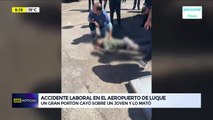 Enorme portón cayó sobre un trabajador y lo mató; otro sufrió lesiones al intentar auxiliarlo