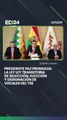 Presidente Paz promulga  la ley ley transitoria  de selección, elección  y designación de  vocales del TSE