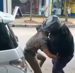 Pelea entre conductores de plataforma en pleno centro de Luque