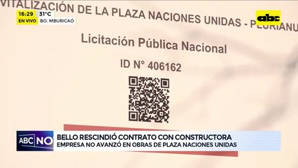 Plaza Naciones Unidas: cancelación de contrato tras fallida obra de revitalización