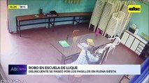 Inseguridad: ladrón ingresó a un escuela, recorrió los pasillos y robó sin que nadie se percate