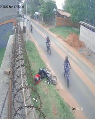 Vaca chocó contra un motociclista en San Lorenzo