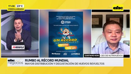 ABC Negocios: Nutrihuevos y el desafío de realizar la mayor degustación de huevos revueltos del mundo - Entrevista a Gustavo Koo