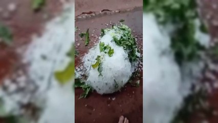 Granizada en San Ignacio, Misiones