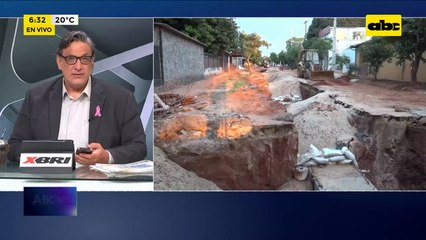 Vecinos del Barrio San Pablo urgen culminación de obra de desagüe