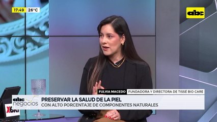 ABC Negocios: Tissé Bio Care, un aliado para preservar la salud de la piel - Entrevista a Fulvia Macedo, fundadora y directora