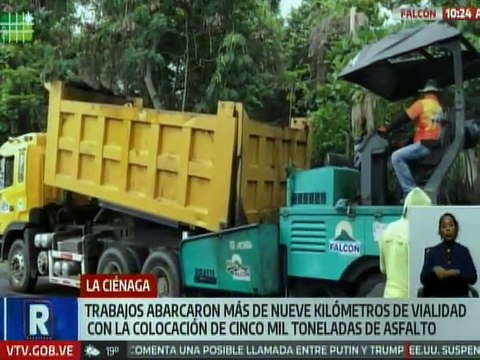 Sierra falconiana será beneficiada con la colocación de más de 9 kilómetros de vialidad