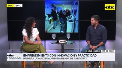 ABC Negocios - Johéi, la primera lavandería automatizada de Paraguay - Entrevista a Pablo Milessi, CEO