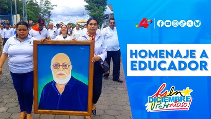 Legado Educativo: Chontales 📚 rinde homenaje al profesor Miguel de Castilla  ✅