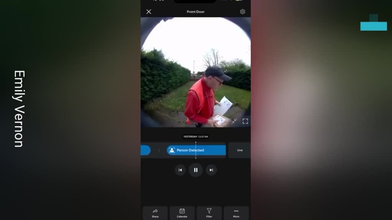 Hero Postman Caught Helping to Hide Gift