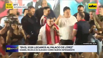 Así fue el discurso de Dani Mujica, el electo intendente de Ciudad del Este