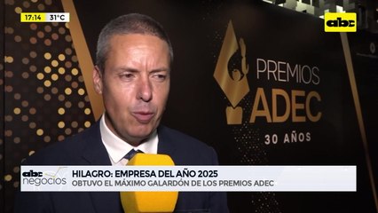 HILAGRO: empresa del año 2025, obtuvo el máximo galardón de los premios ADEC