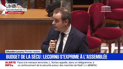 Budget de la Sécu: "Je le redis, il n'y aura pas d'utilisation du 49.3 de la Constitution" réaffirme Sébastien Lecornu