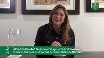 Alcaldesa Carolina Mejía anuncia inicio de obras en el parque de la Núñez de Cáseres