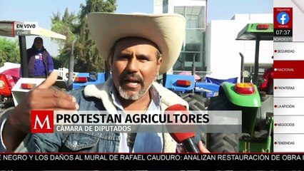 Agricultores llegan a CDMX en caravana para protestar contra la Ley de Aguas