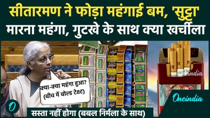 Parliament Winter Session: Cigarette, Pan Masala महंगा, Nirmala Sitharaman कौनसा बिल लाईं? सब जानें