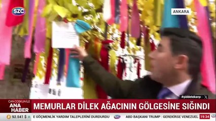 Sesini duyuramayan memurlar çareyi çaputta arıyor