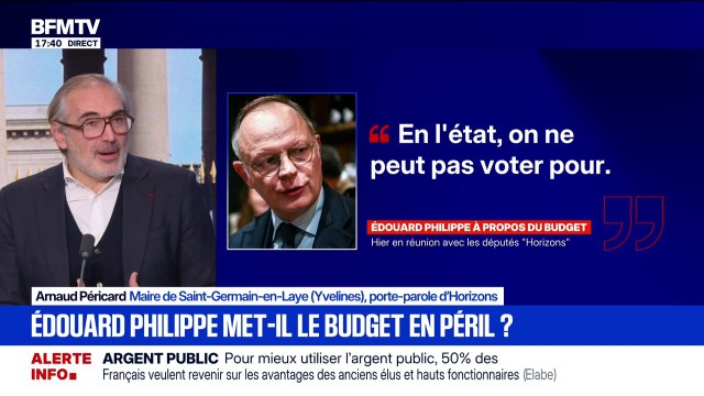 Vote du Budget: Nous n'acceptons pas cette suspension de la réforme des retraites , affirme Arnaud Péricard, porte-parole d’Horizons