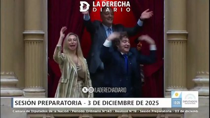 Con la presencia de Javier Milei, juraron los diputados electos de La Libertad Avanza