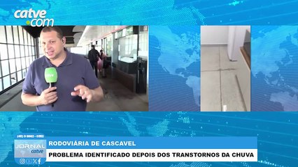Rodoviária de Cascavel: problema é identificado após transtornos causados pela chuva