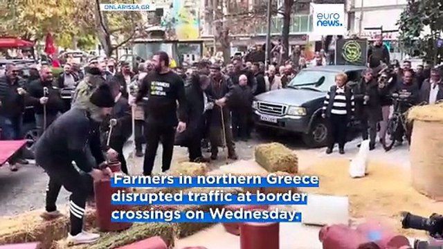 Greek farmers block border crossings in escalating dispute over delayed EU subsidies